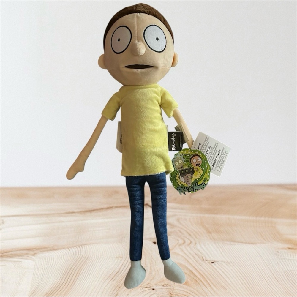 Rick and Morty Morty Plush Toy 12” Stuffed Doll NWT